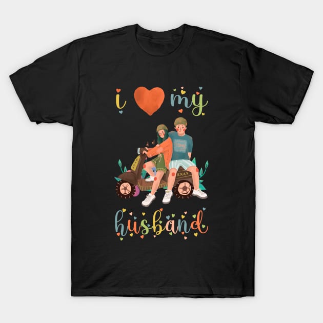 I Love My Husband T-Shirt by BicycleStuff